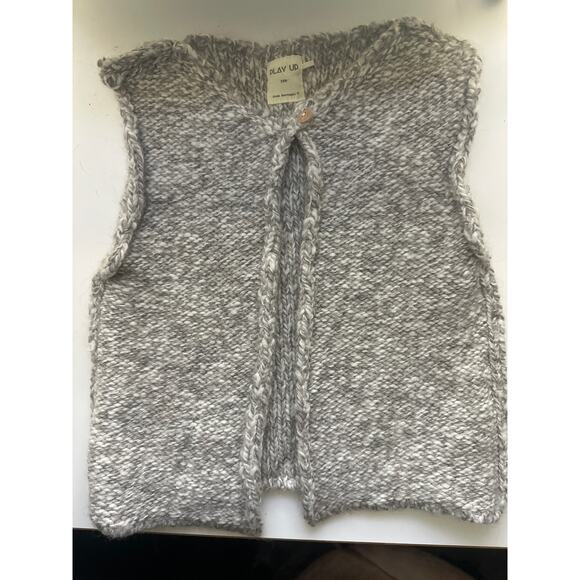 Play UP 36months 3T SOFT organic cotton sweater layer vest button top EUC Europe - Picture 7 of 11
